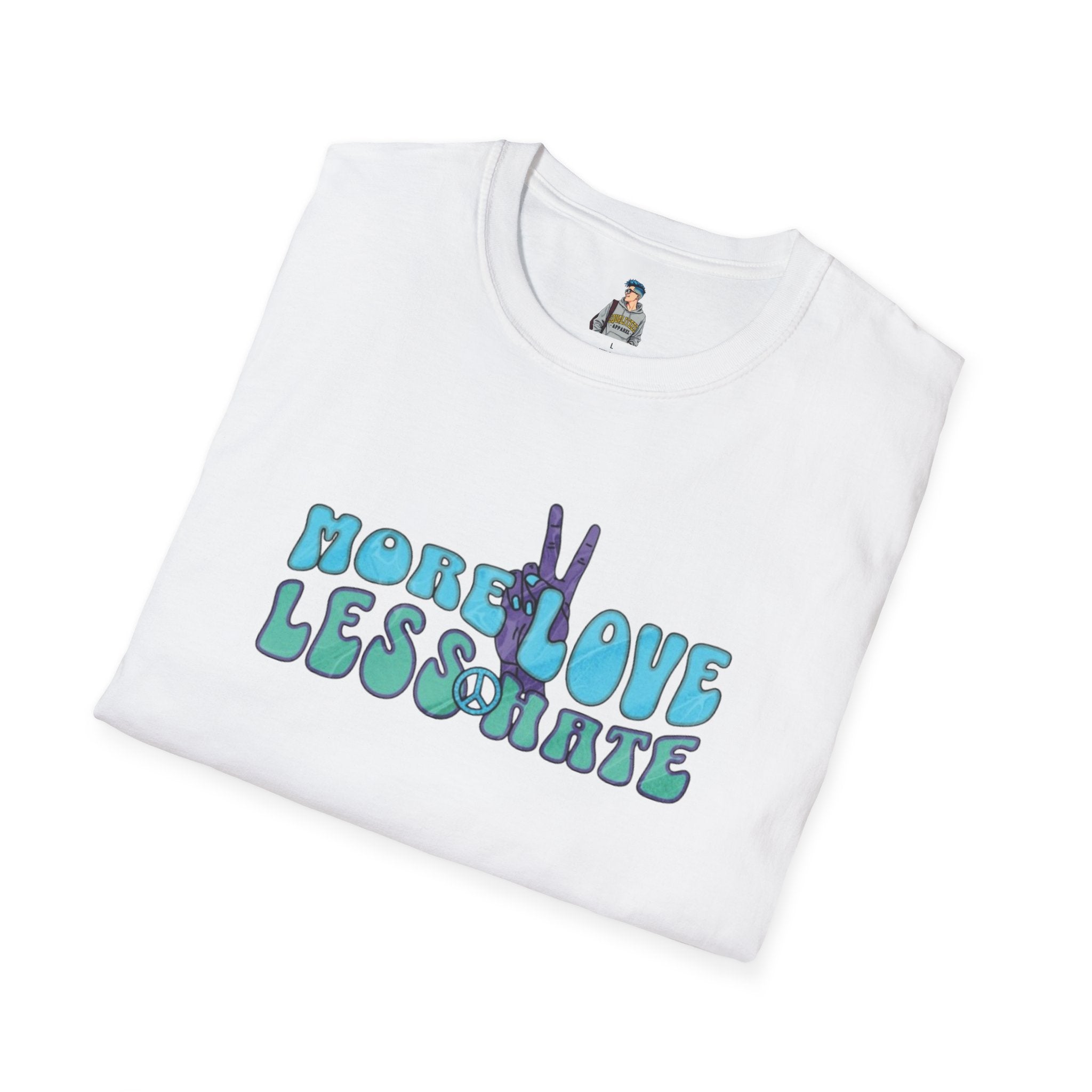 More Love Less Hate Unisex Softstyle T-Shirt