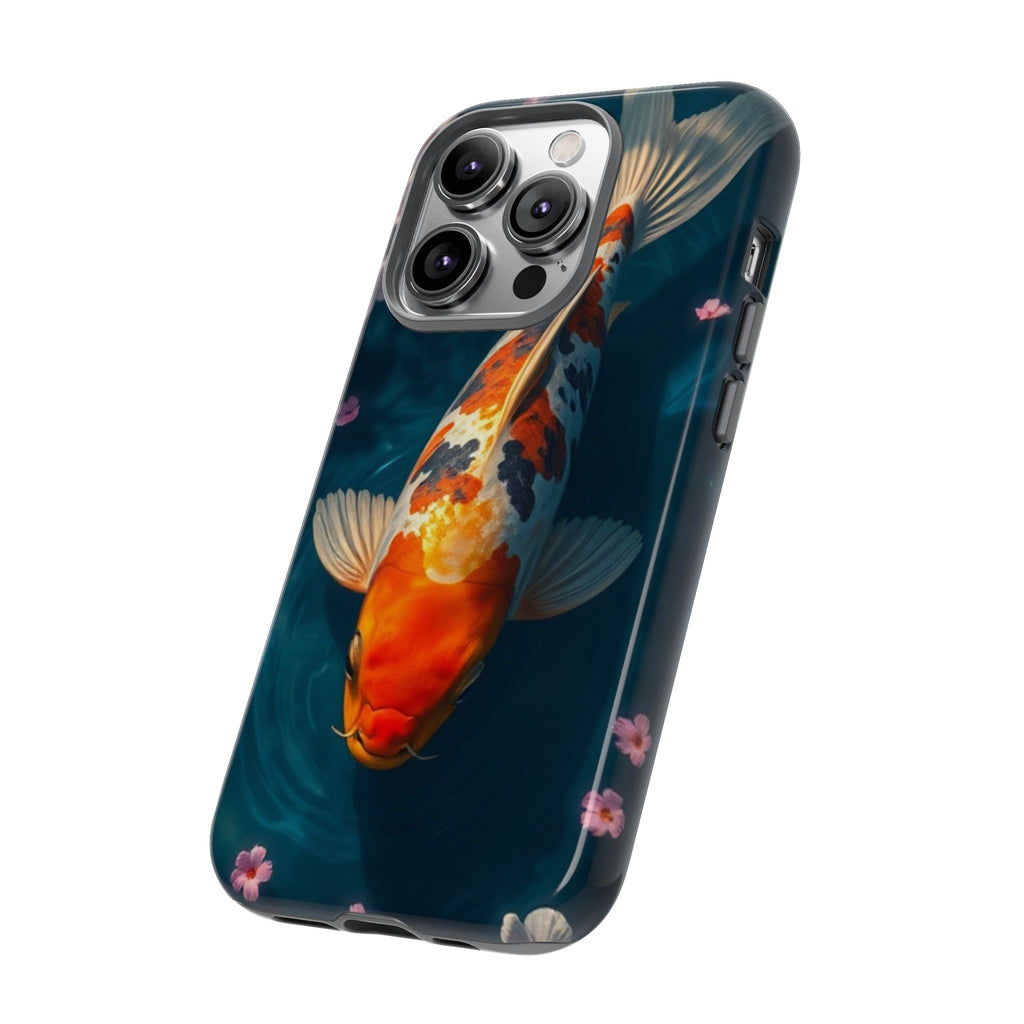 Peaceful Koi Cherry Blossom Tough Cases For Android & iPhone