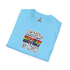 LGBTQIA+ History Is Now Unisex Softstyle T-Shirt