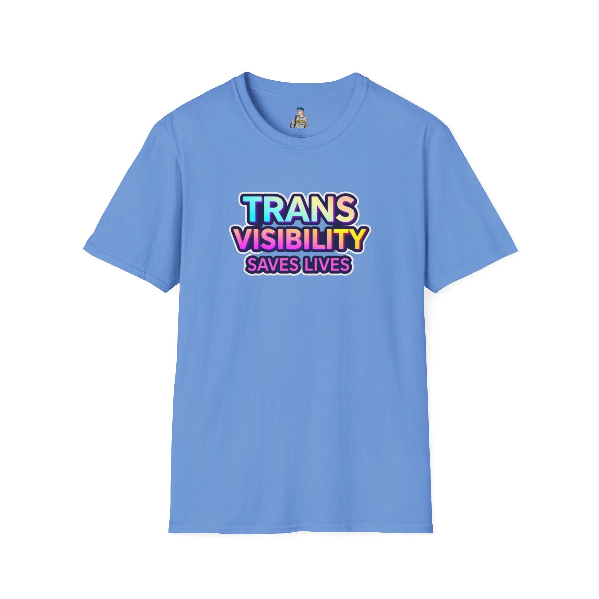 Unisex Softstyle T-Shirt - Trans Visibility Saves Lives Statement Tee