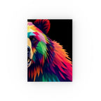 Rainbow Fractal Bear Design Journal - Perfect for Gifts, Journaling, and Celebrations