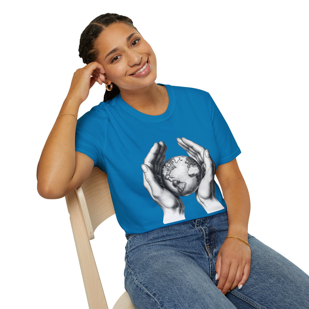 Earth in Your Hands T-Shirt — Protect the Planet Graphic Tee