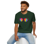Rainbow Sunglasses Unisex t-shirt