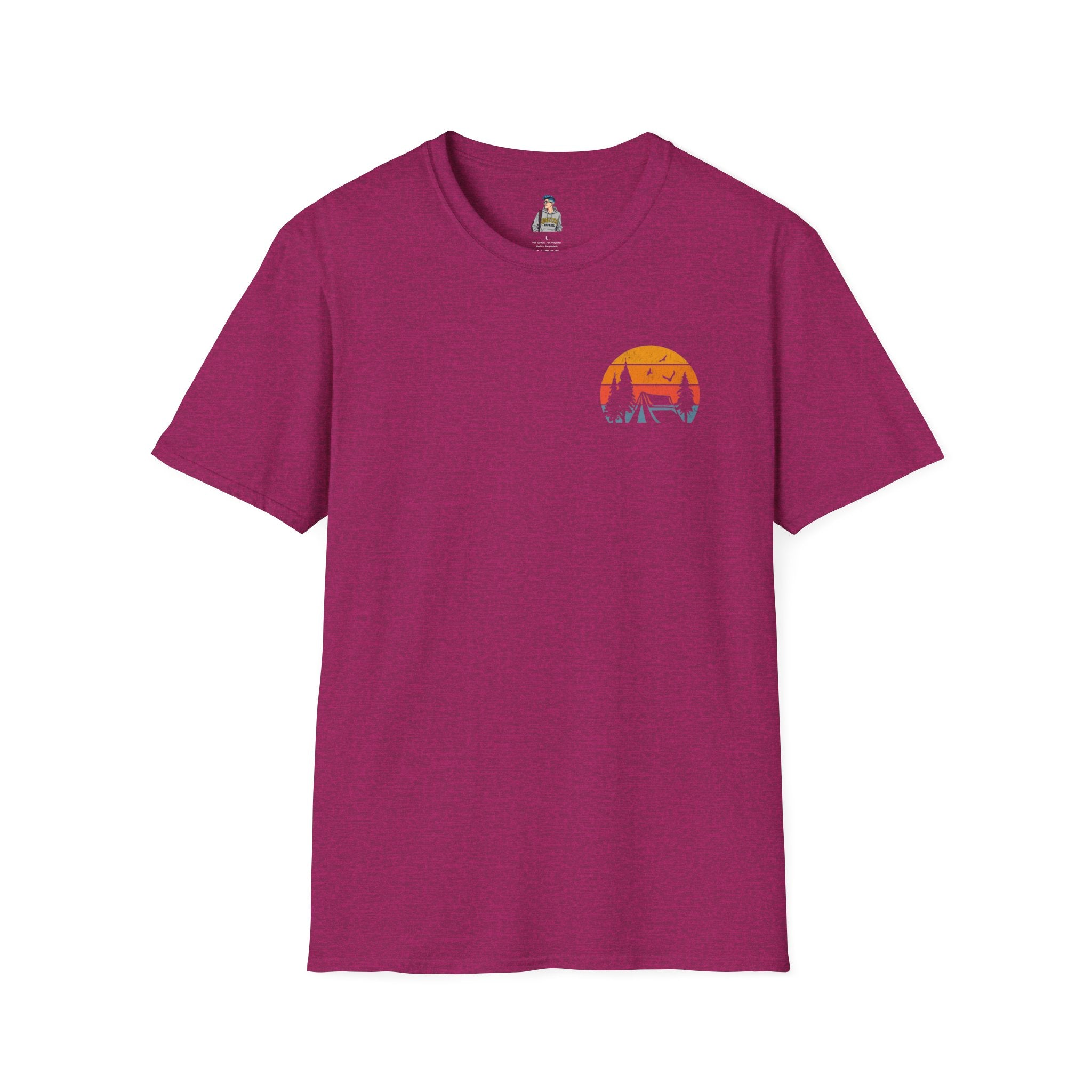 Unisex Softstyle T-Shirt - 'I'd Rather Be Camping' Adventure Tee