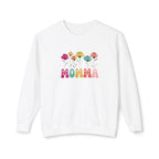 Unisex Lightweight Crewneck Sweatshirt - MAMA with Flowers