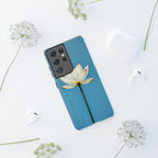 Open White Peace Lily Design Tough Case For Android & iPhone