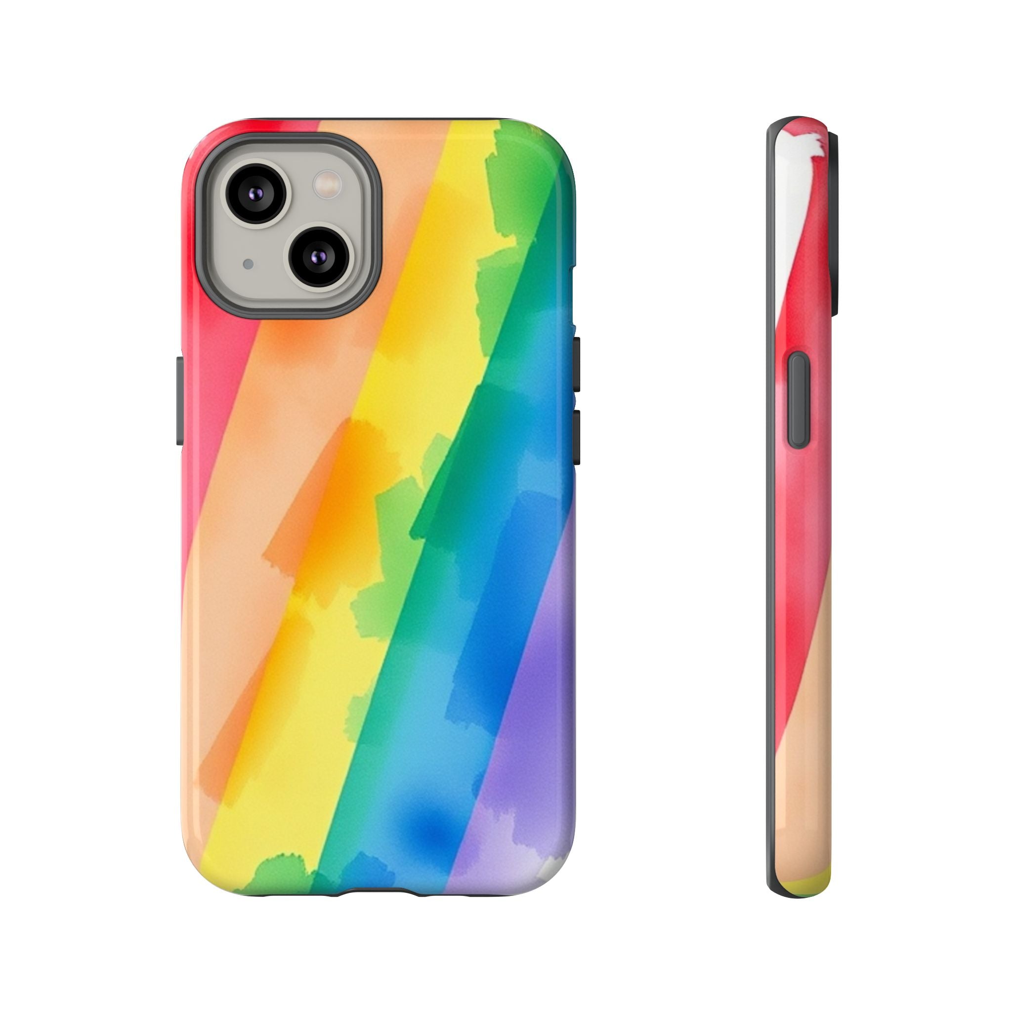 Rainbow Watercolor Art Tough Cases For Android & iPhone
