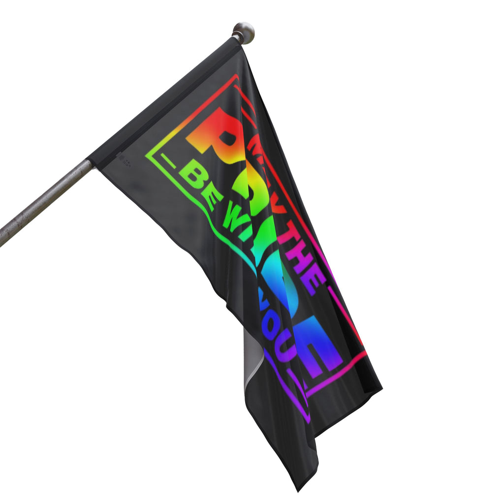 May the Pride Be With You Flag - Aesthetic LGBTQ+ Banner for Celebration & Home Decor
