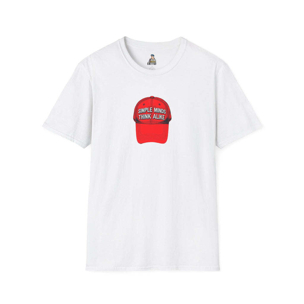 Unisex Softstyle T-Shirt - 'Simple Minds Think Alike' & 'Make America Think Again' Graphic Tee