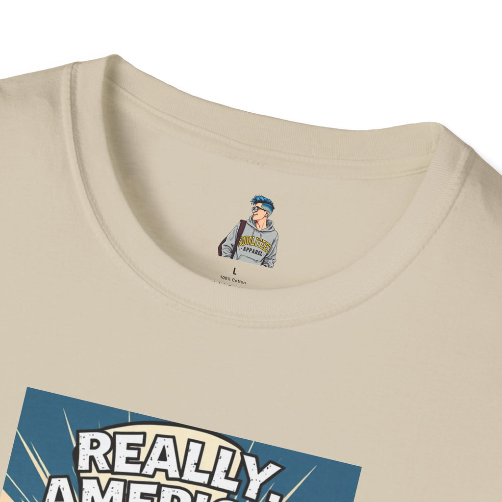 Uncle Sam in disbelief Really, America? Unisex softstyle T-Shirt