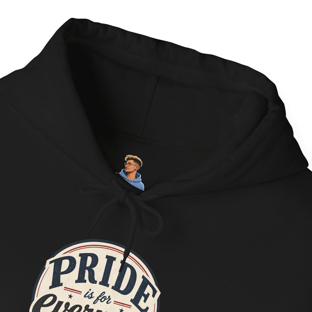 Pride Is For Everyone Pullover Hoodie — Vintage Graphic Inclusivity Sweatshirt