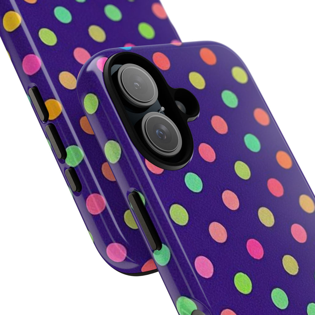 Colorful Polka-Dot Tough Case for iPhone