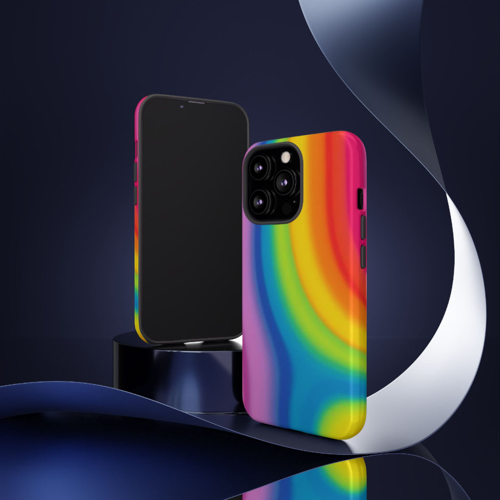 Rainbow Swirl Tough Phone Case for iPhone