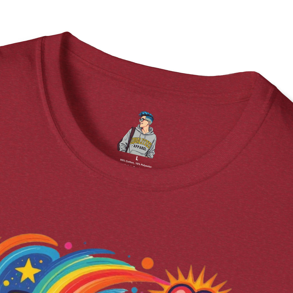 Love Is My Religion Retro Rainbow Graphic T-shirt