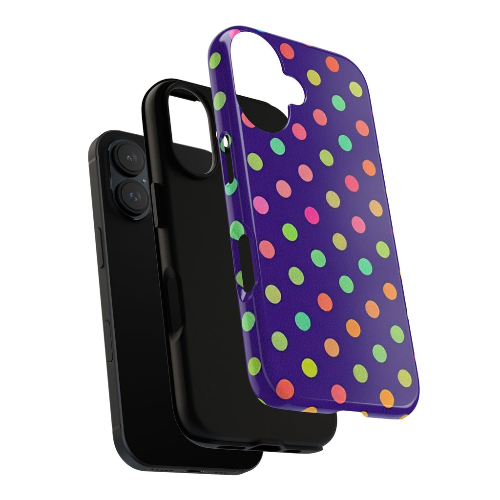 Colorful Polka Dot Tough Phone Case for iPhone
