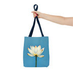 White Lily on Canvas Design - Tote Bag