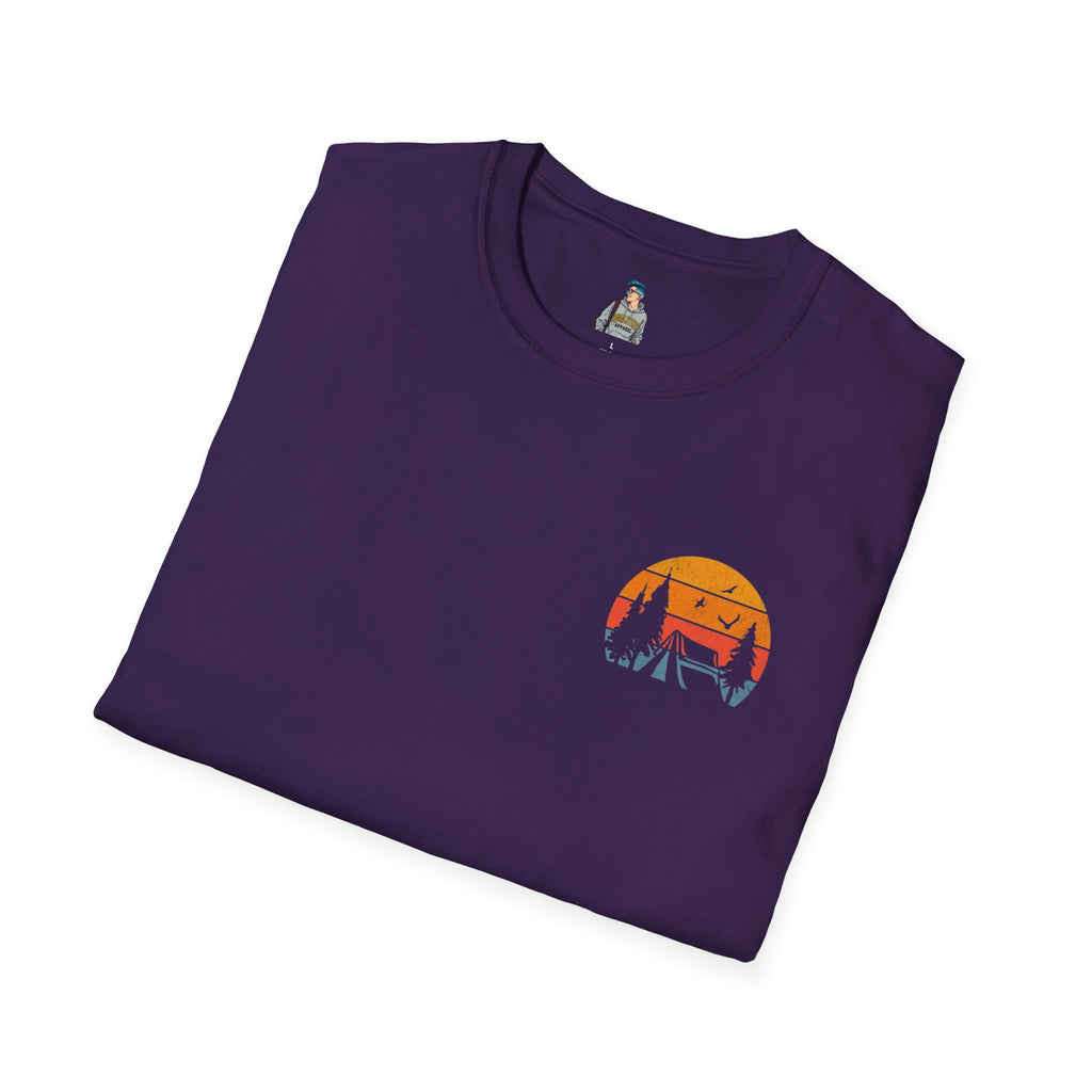 Unisex Softstyle T-Shirt - 'I'd Rather Be Camping' Adventure Tee
