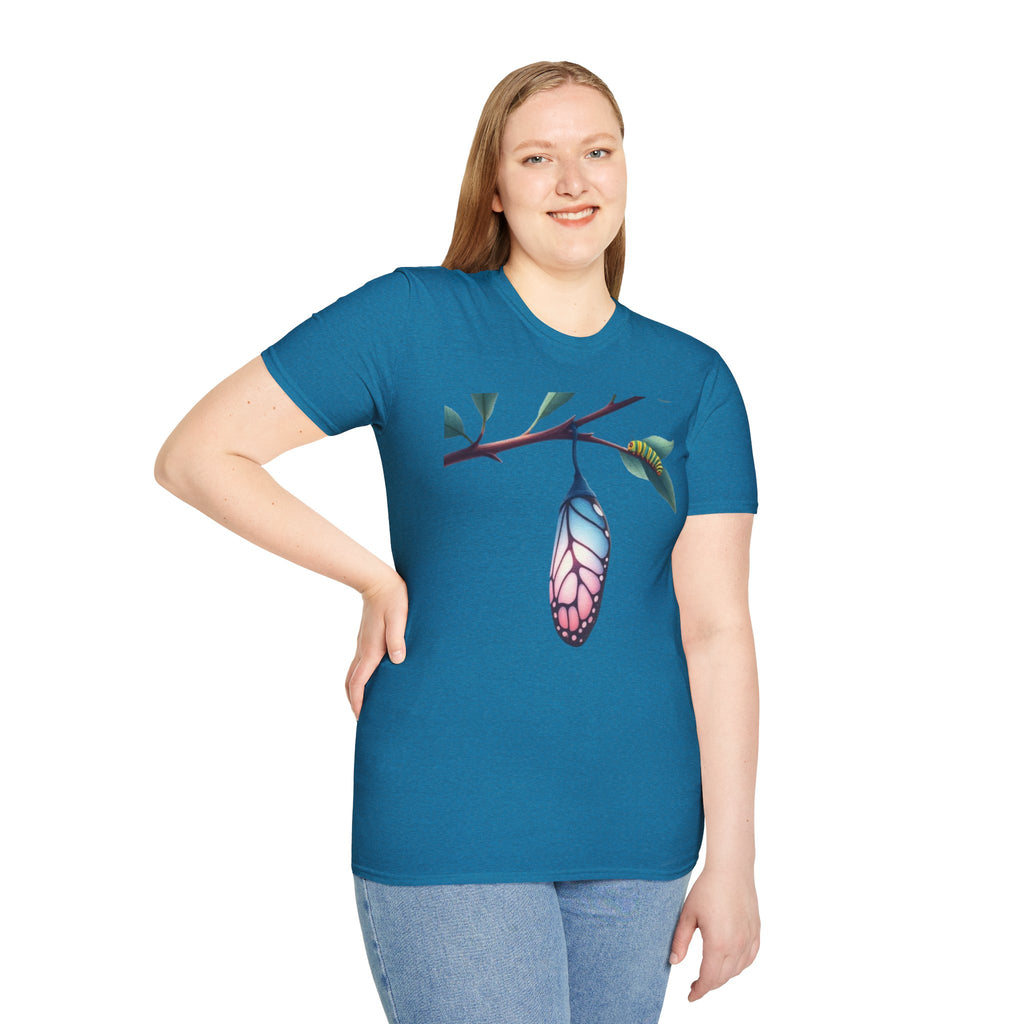 Trans Caterpillar to Butterfly Graphic T-Shirt