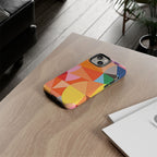 Colorful Geometric Tough Phone Case for iPhone