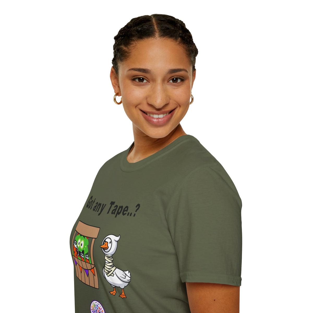 Got any Tape..? Funny Goose & Frog Market T-Shirt — Cute Animal Humor Tee