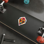 Fractal LGBTQIA Bison Die-Cut Stickers