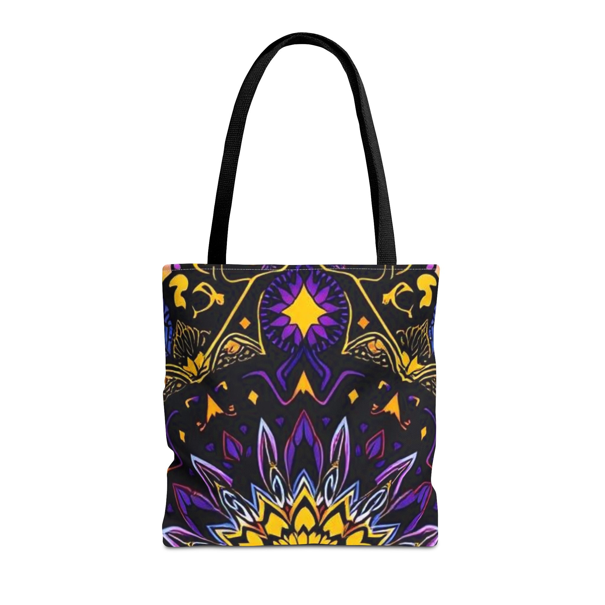 Purple & Yellow Design Tote Bag