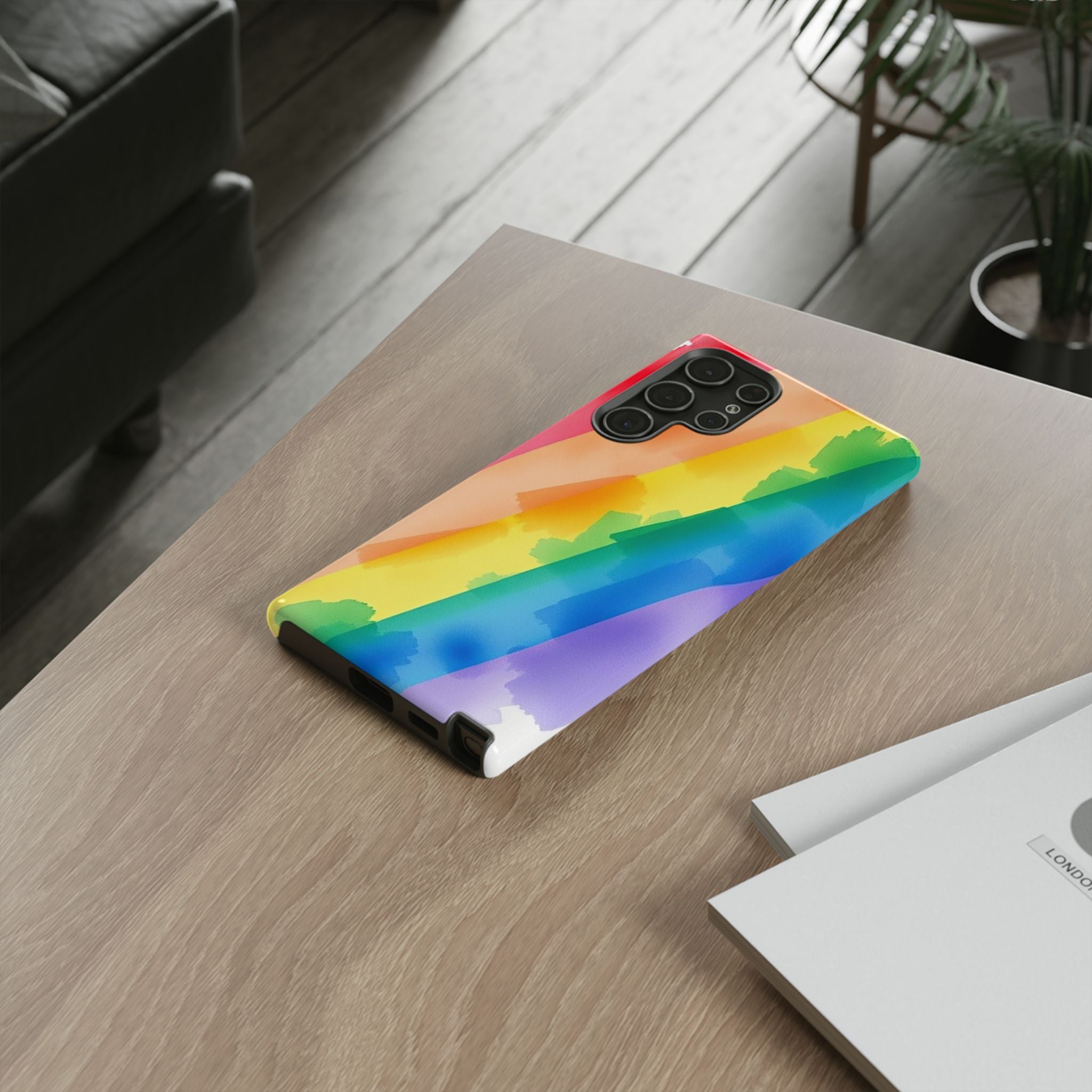 Rainbow Watercolor Art Tough Cases For Android & iPhone