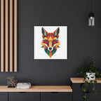 Colorful Fox Canvas Wall Art - Polished Modern Home Décor
