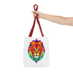 Colorful Fractal Lion Design - Tote Bag