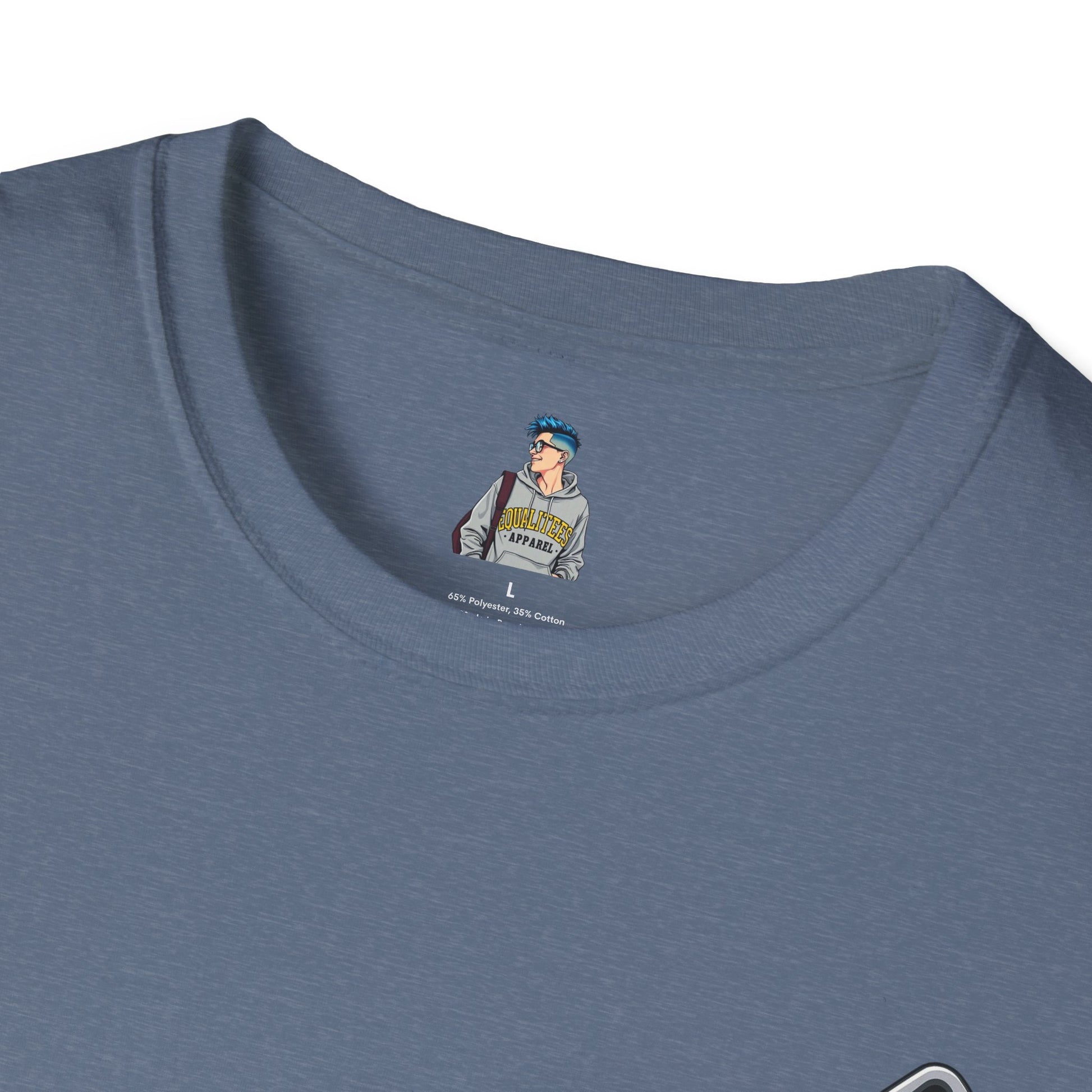 Live and Let Live Safety Pin Unisex Softstyle T-Shirt - Casual LGBTQ+ Pride Tee