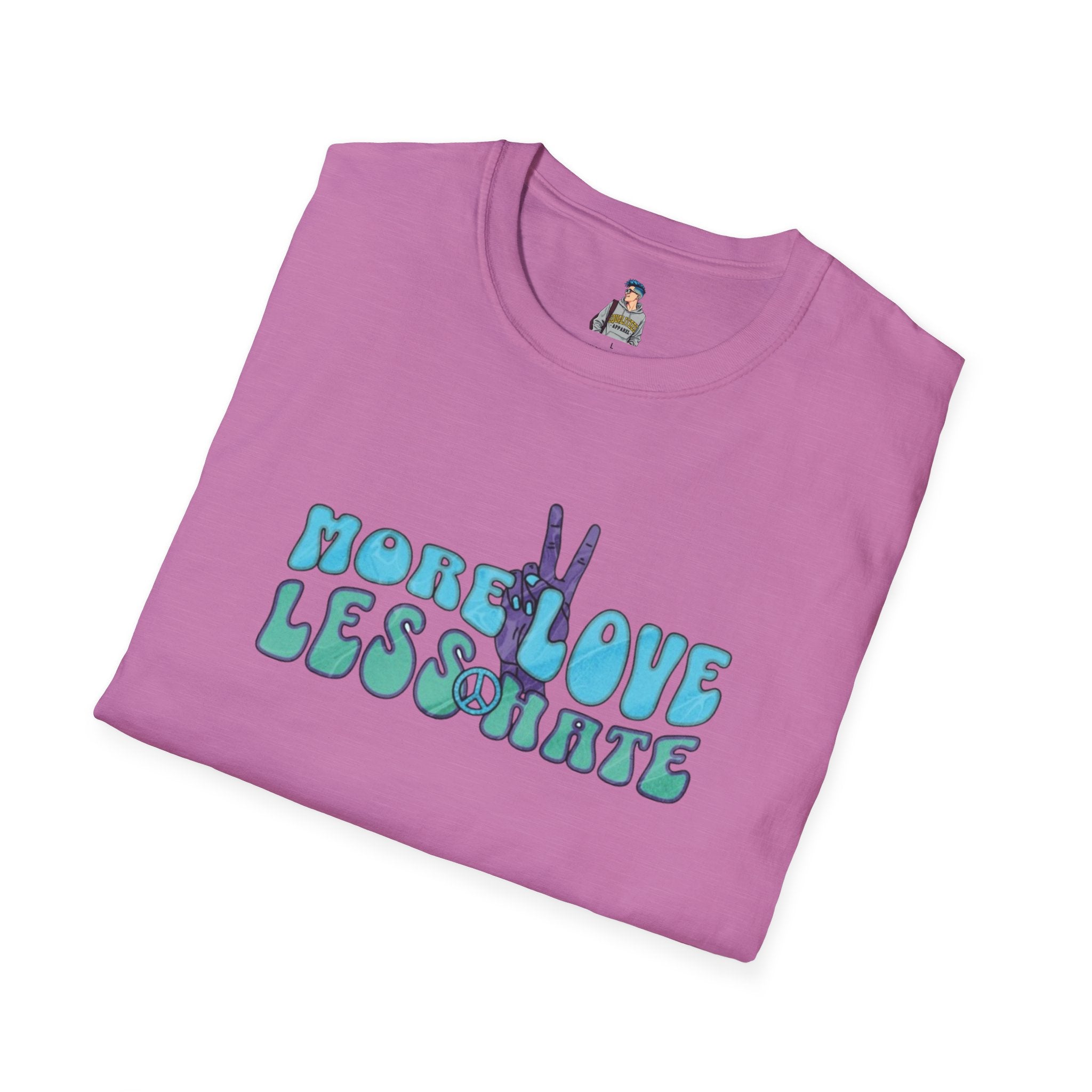 More Love Less Hate Unisex Softstyle T-Shirt