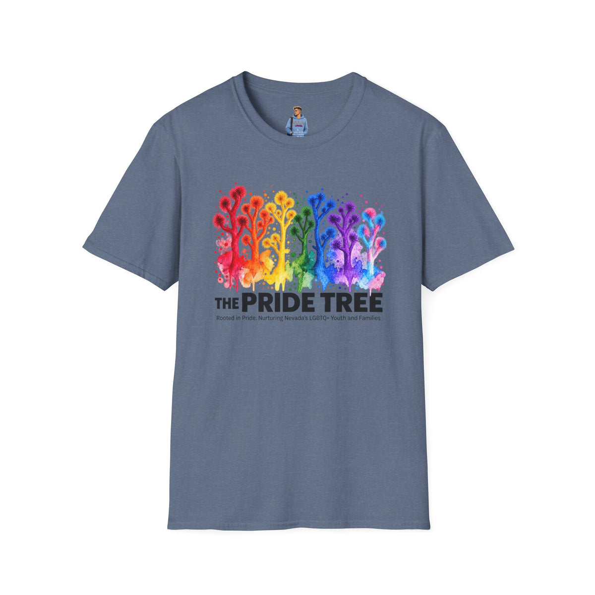 Pride Tree Las Vegas T-Shirt - Black Text