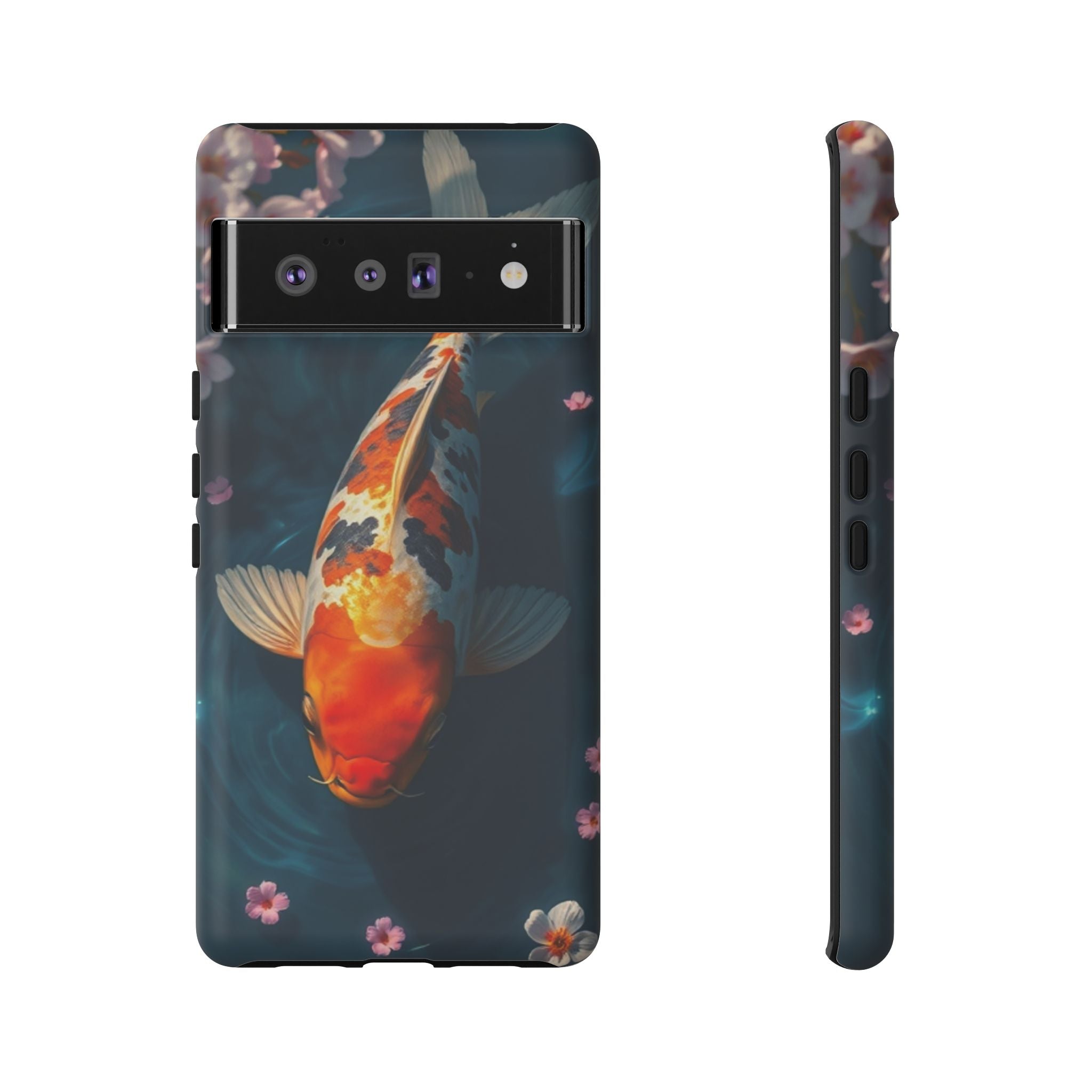Peaceful Koi Cherry Blossom Tough Cases For Android & iPhone