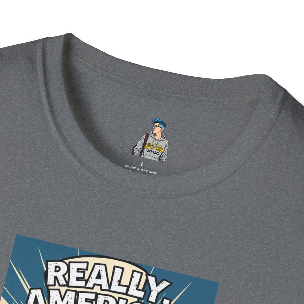 Uncle Sam in disbelief Really, America? Unisex softstyle T-Shirt