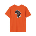 Unity and Heritage Unisex Softstyle T-Shirt with Pan-African Heart