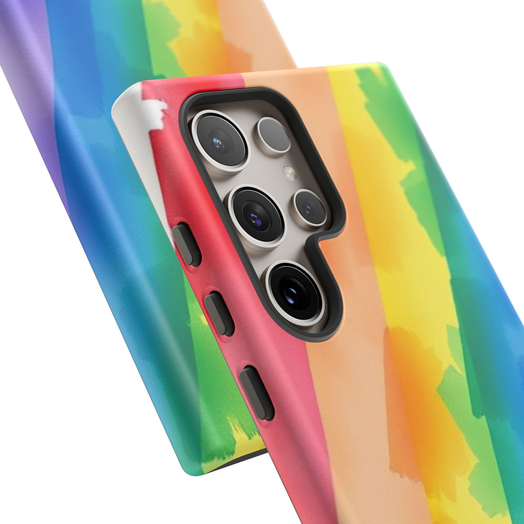 Rainbow Watercolor Art Tough Cases For Android & iPhone