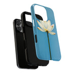Open White Peace Lily Design Tough Case For Android & iPhone