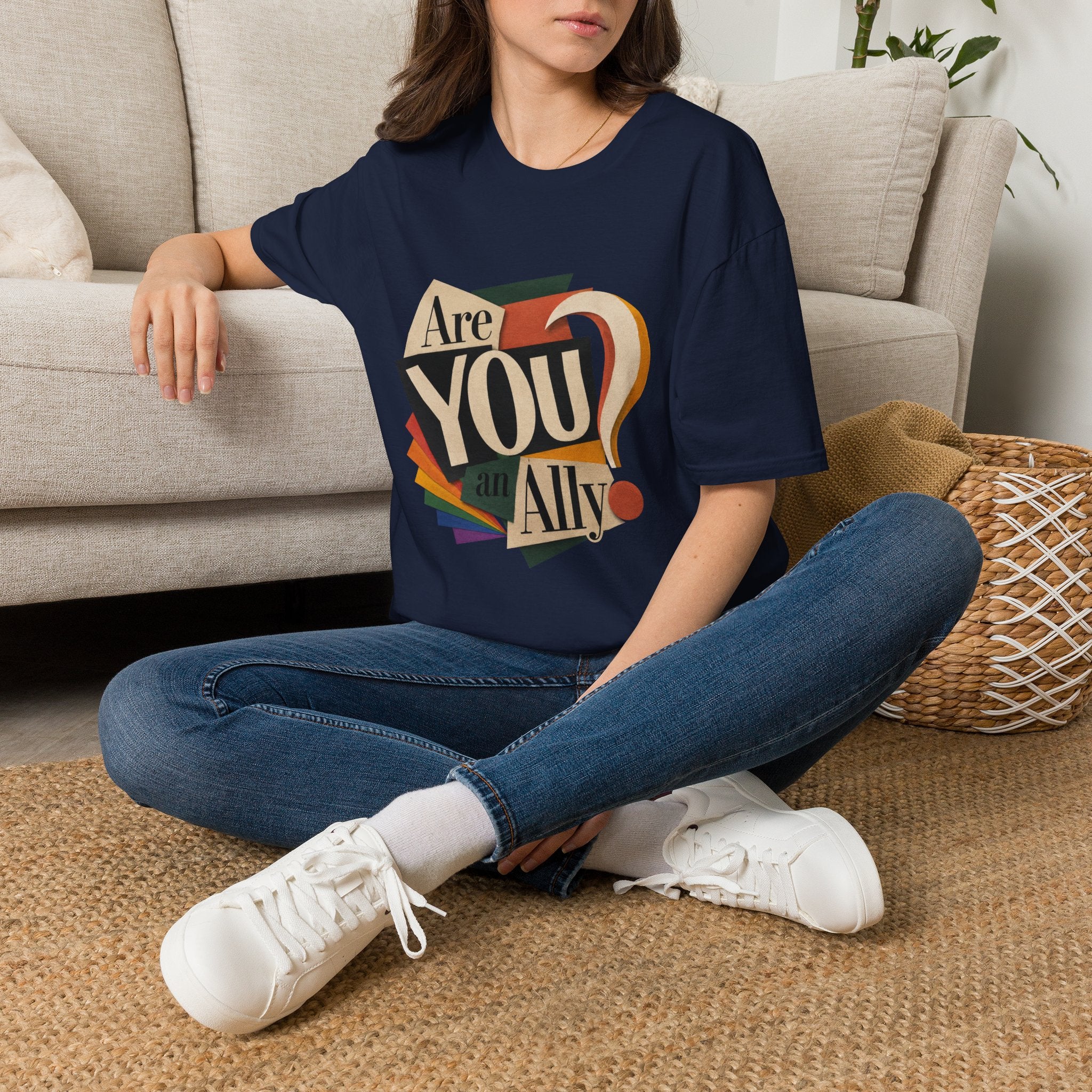 Are You An Ally? T-Shirt — Vintage Pride Ally Tee