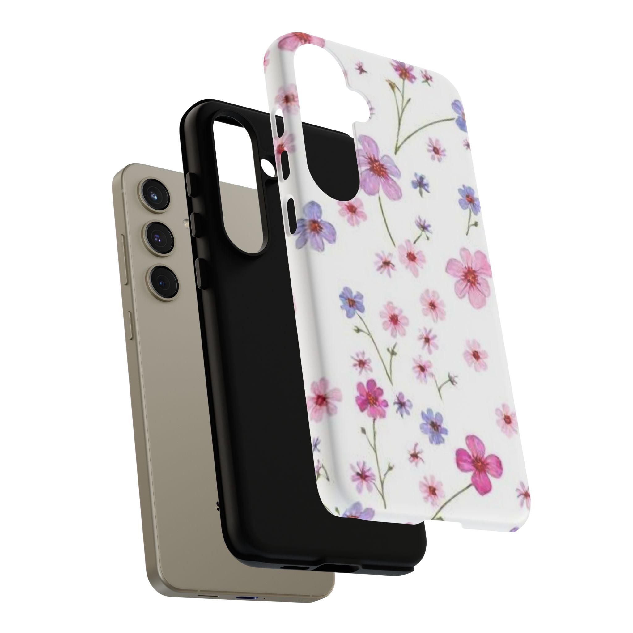 Pink Wildflower Tough Case for Android