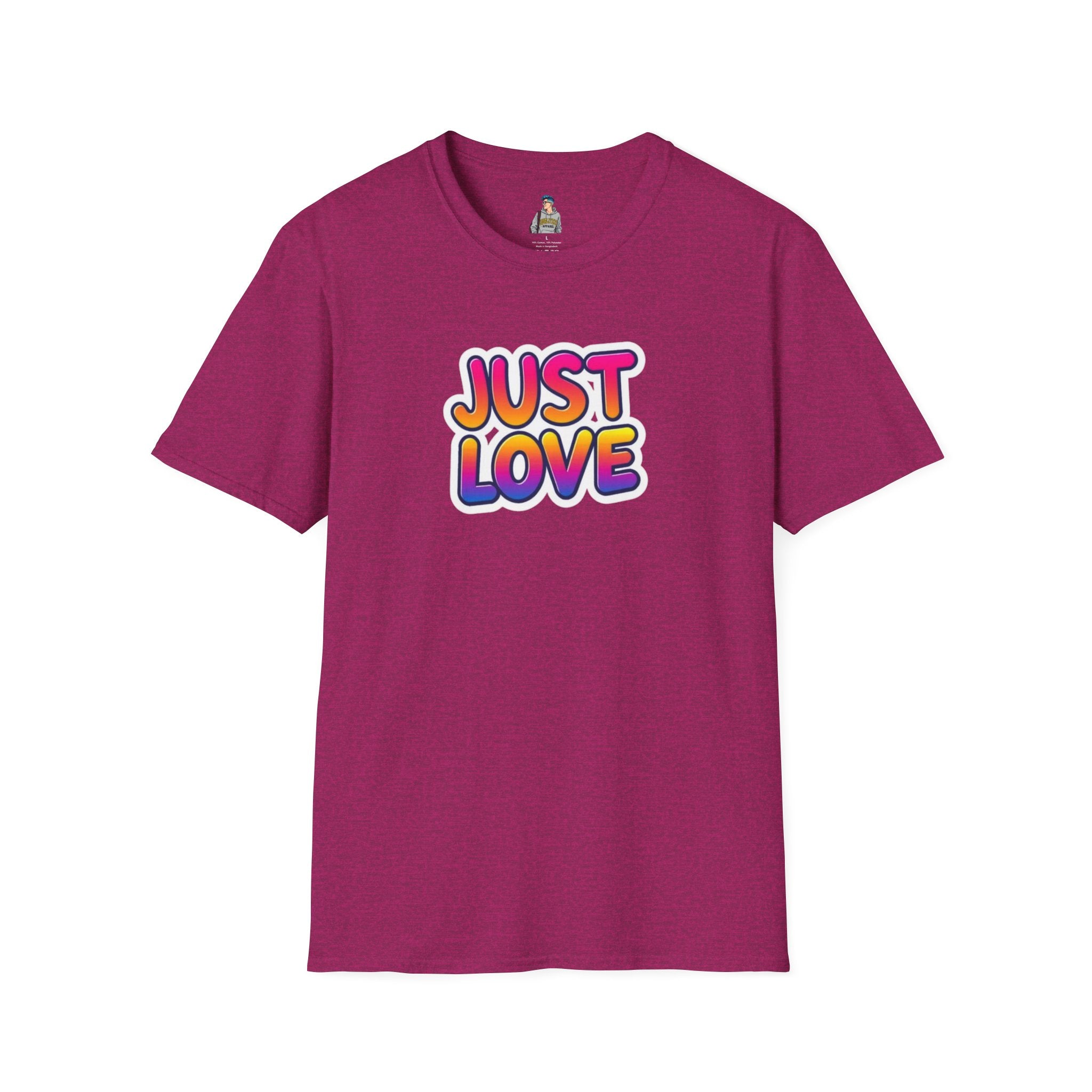 Just Love Unisex Softstyle T-Shirt | Perfect for Pride, Anniversaries, and Everyday Wear