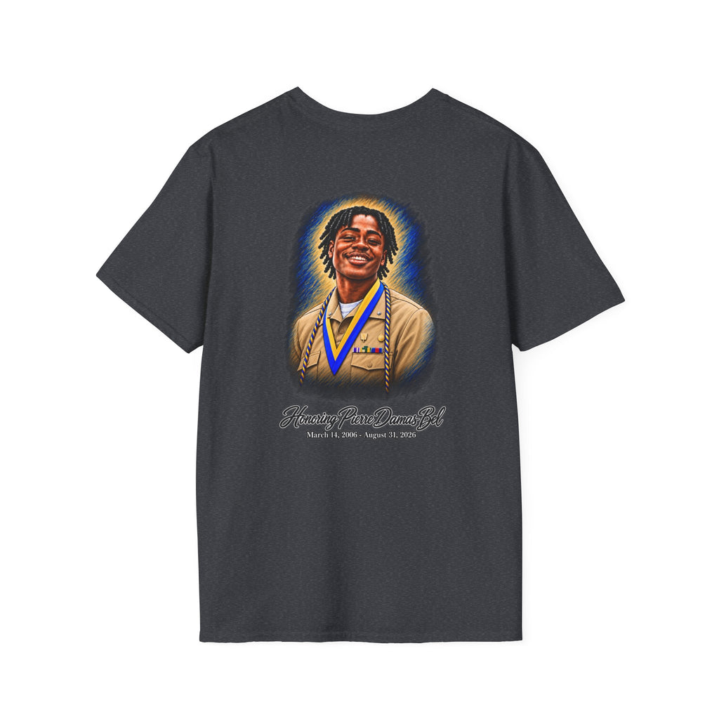 Portrait Front and Back - In Memory of Pierre Damas Bel T-Shirt