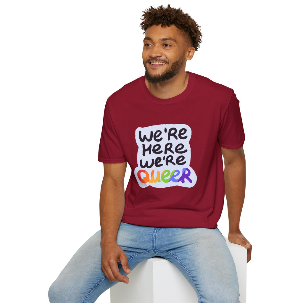 We’re Here We’re Queer Pride Tree Las Vegas T-Shirt