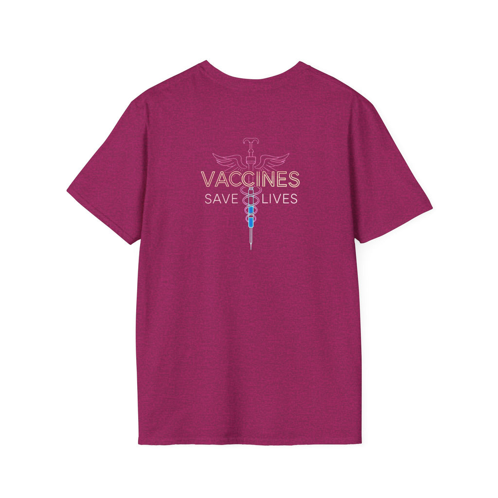 Unisex Softstyle T-Shirt - "Get Poked - Vaccines Save Lives" Statement Tee