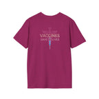 Unisex Softstyle T-Shirt - "Get Poked - Vaccines Save Lives" Statement Tee