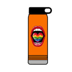 Rainbow Heart  Tongue 32oz Water Bottle - LGBTQ+ Pride Water Flask