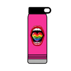 Rainbow Heart  Tongue 32oz Water Bottle - LGBTQ+ Pride Water Flask