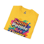 Some People Are Queer T-Shirt Rainbow Graphic