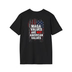 Unisex Softstyle T-Shirt - 'The People United' & 'MAGA Values Are NOT American Values' Graphic Tee