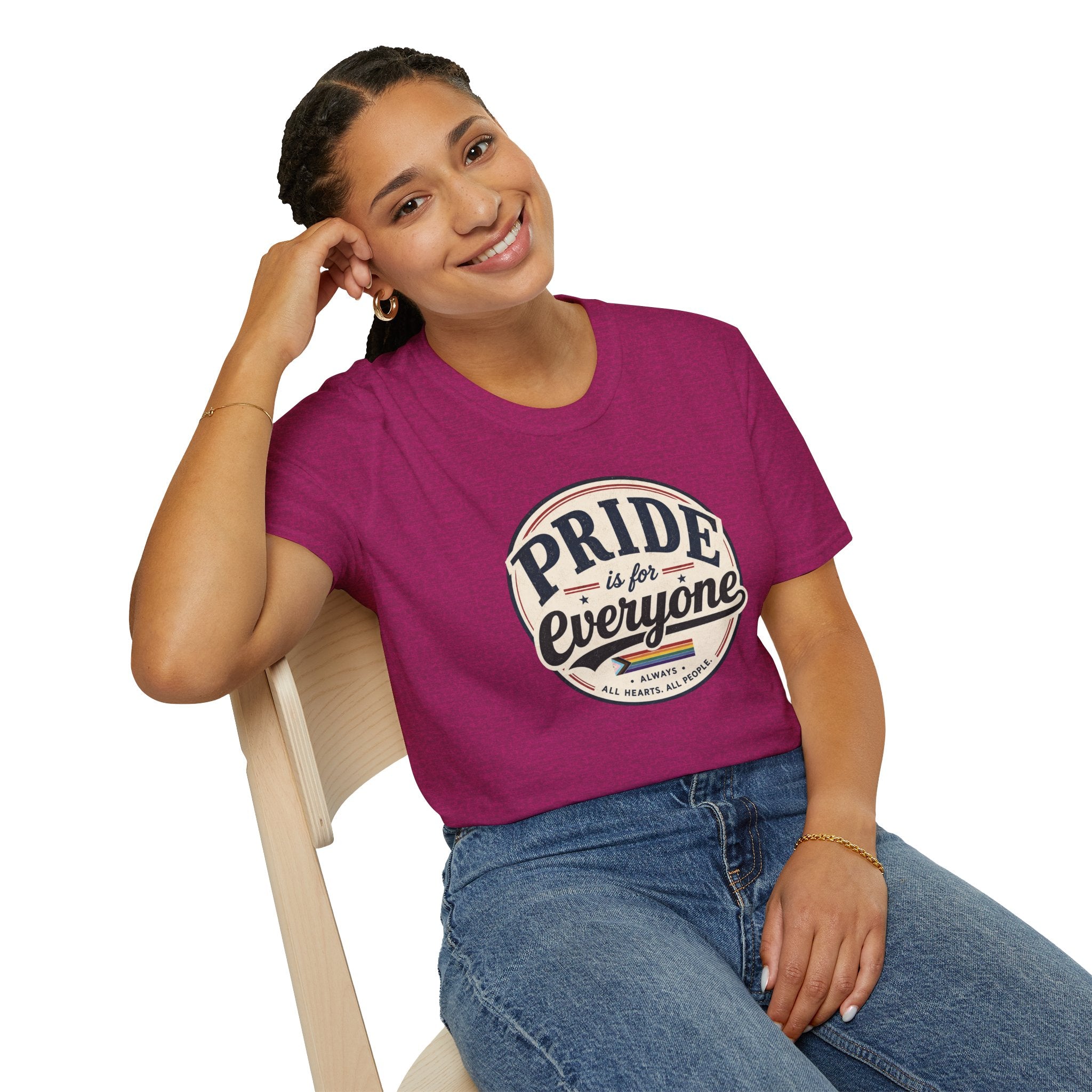 Pride Is for Everyone T-Shirt — Inclusive Retro Pride Tee