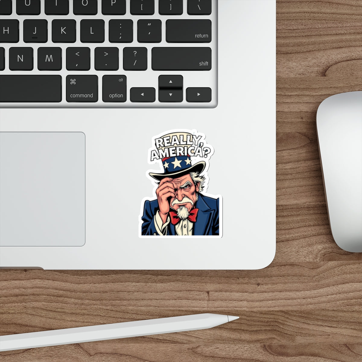 Die-Cut Stickers - Embarrassed Uncle Sam